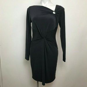 Michael Kors Mini Sheath Dress Black Stretch Sz M